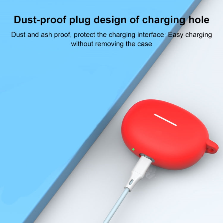 For Xiaomi Redmi Buds 4 Active Shockproof Silicone Earphone Protective Case with Hook(Red) - Xiaomi Earphone Case by PMC TechLife | Online Shopping South Africa | PMC TechLife