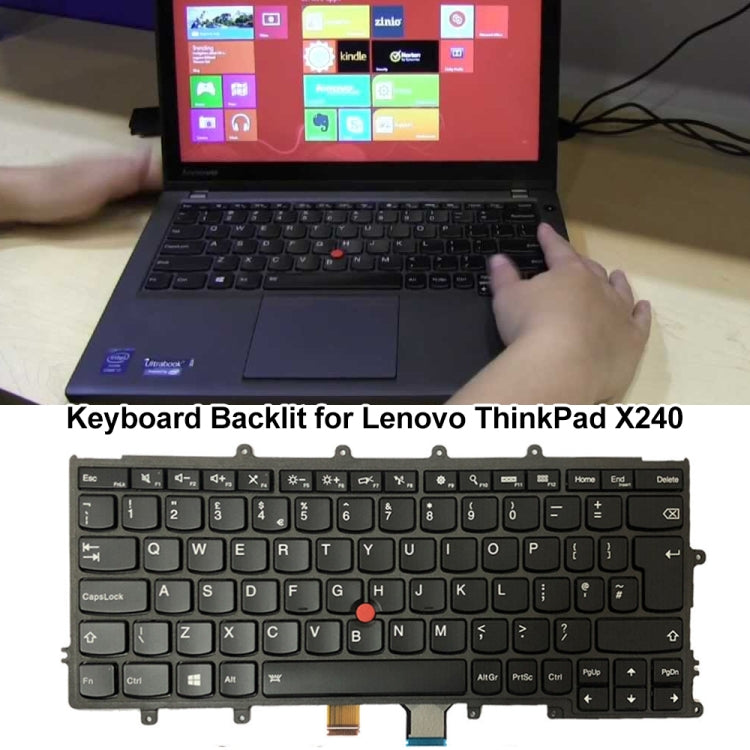 For Lenovo ThinkPad X240 X250 20AL 20AM UK Version Backlight Laptop Keyboard - Lenovo Spare Parts by PMC TechLife | Online Shopping South Africa | PMC TechLife