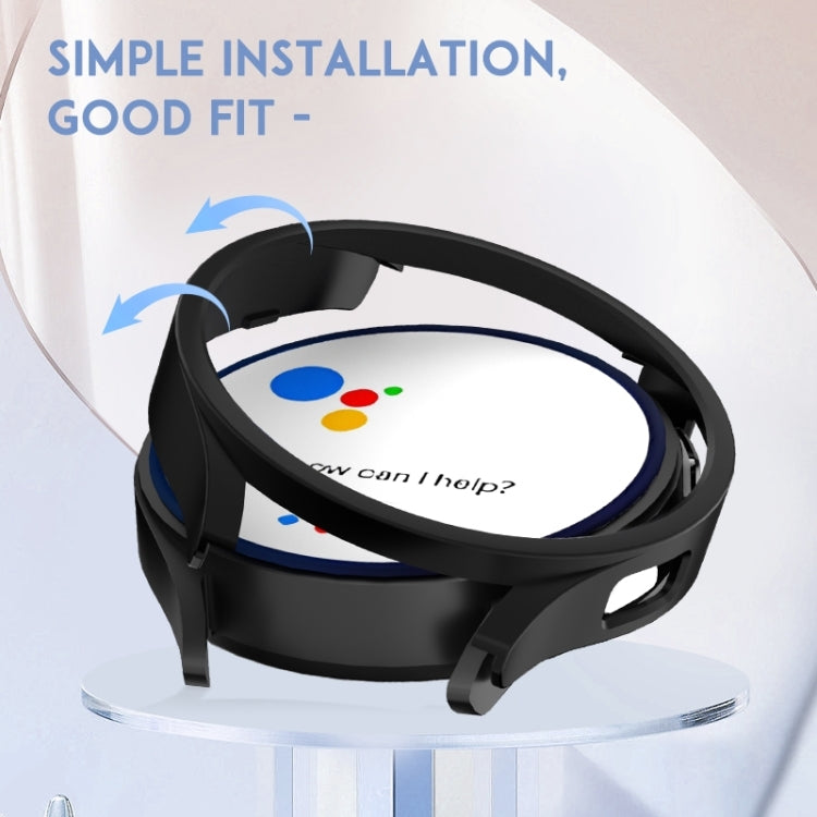 For Samsung Galaxy Watch 6 44mm Half-inclusive PC Watch Protective Case(Transparent) - Watch Cases by PMC TechLife | Online Shopping South Africa | PMC TechLife