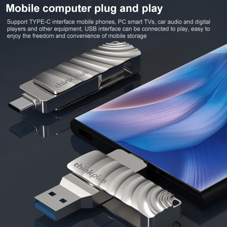 Lenovo Thinkplus MU232 USB 3.2 + USB-C / Type-C Dual Head Flash Drive, Memory:32GB - USB Flash Drives by Lenovo | Online Shopping South Africa | PMC TechLife | Buy Now Pay Later Mobicred