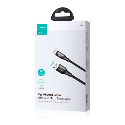 JOYROOM SA25-AM3 3A USB to Micro USB Fast Charge Data Cable, Length:2m(Black) - Micro USB Cable by JOYROOM | Online Shopping South Africa | PMC Jewellery