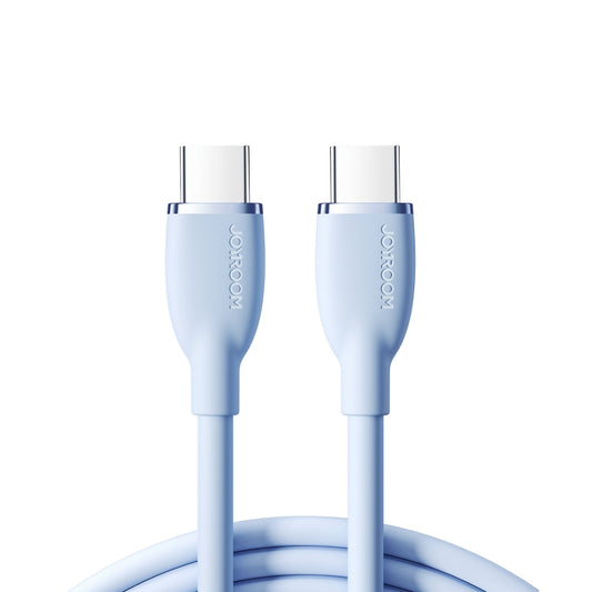 JOYROOM SA29-CC5 100W USB-C/Type-C to USB-C/Type-C Liquid Silicone Fast Charging Data Cable, Length: 1.2m(Blue) - USB-C & Type-C Cable by JOYROOM | Online Shopping South Africa | PMC Jewellery