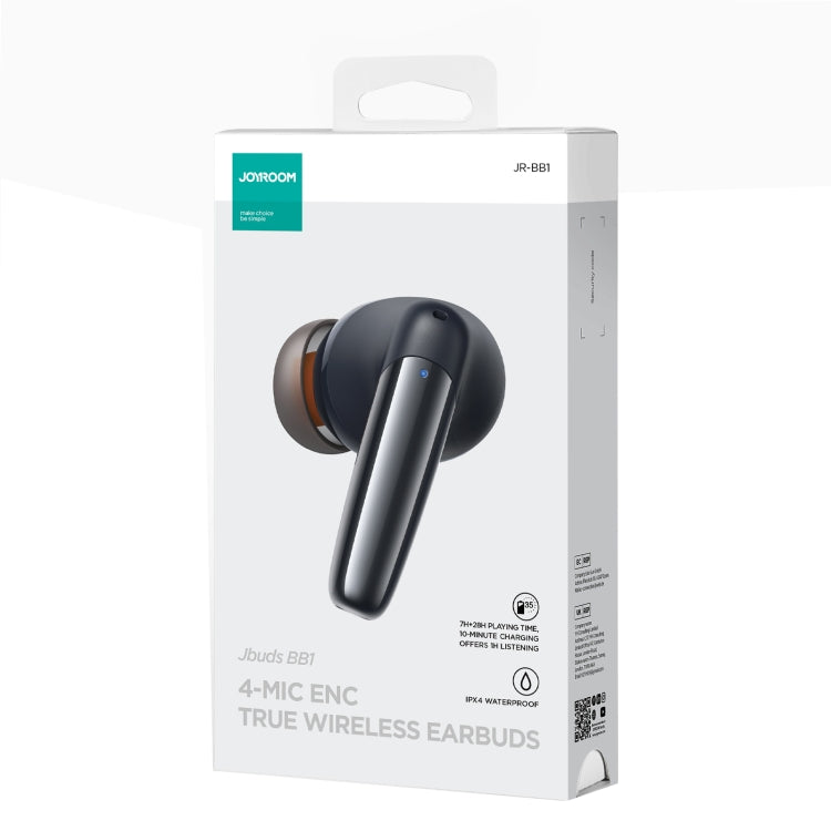 JOYROOM JR-BB1 True Wireless Bluetooth Earphone(Black) - Bluetooth Earphone by JOYROOM | Online Shopping South Africa | PMC Jewellery | Buy Now Pay Later Mobicred