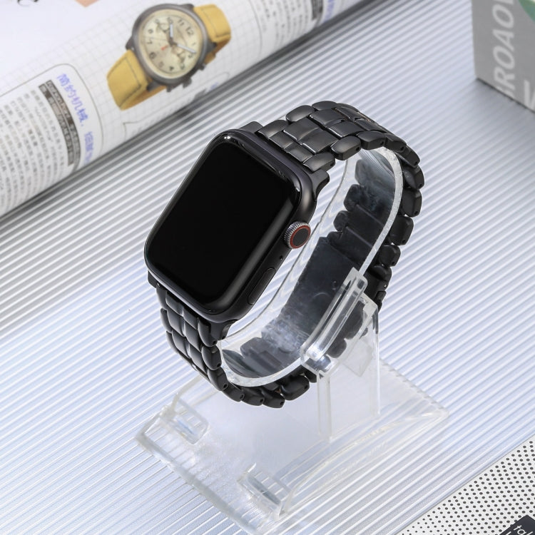 For Apple Watch Series 9 45mm Five Beads Titanium Steel Watch Band(Black) - Watch Bands by PMC TechLife | Online Shopping South Africa | PMC TechLife