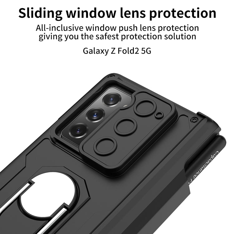 For Samsung Galaxy Z Fold2 GKK Integrated Folding Armored Shell PC Phone Case with Pen Box(Green) - free shipping - PMC TechLife - Order now!