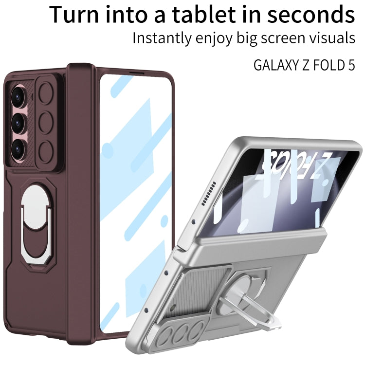 For Samsung Galaxy Z Fold5 GKK Integrated Folding Armored Shell PC Phone Case(Blue) - free shipping - PMC TechLife - Order now!