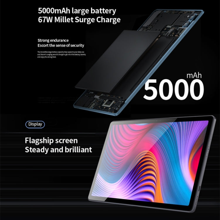 BDF P60 4G LTE Tablet PC 10.1 inch, 8GB+128GB, Android 11 MTK6755 Octa Core, Support Dual SIM, EU Plug(Blue) - free shipping - PMC TechLife - Order now!