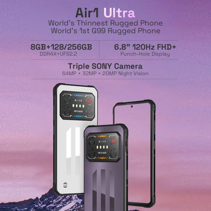 [HK Warehouse] IIIF150 Air1 Ultra,Dual Back Cameras, 8GB+256GB, Face ID Screen Fingerprint Identification, 6.8 inch Android 12.0 MediaTek Helio G99 MT6789 Octa Core, NFC, OTG, Network: 4G(Maple) - Other by IIIF150 | Online Shopping South Africa | PMC Jewellery