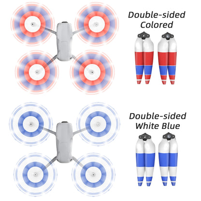 For DJI Air 3 Sunnylife 8747F Low Noise Quick-release Propellers, Style:2 Pairs Red Blue White - DIY Propeller by Sunnylife | Online Shopping South Africa | PMC Jewellery