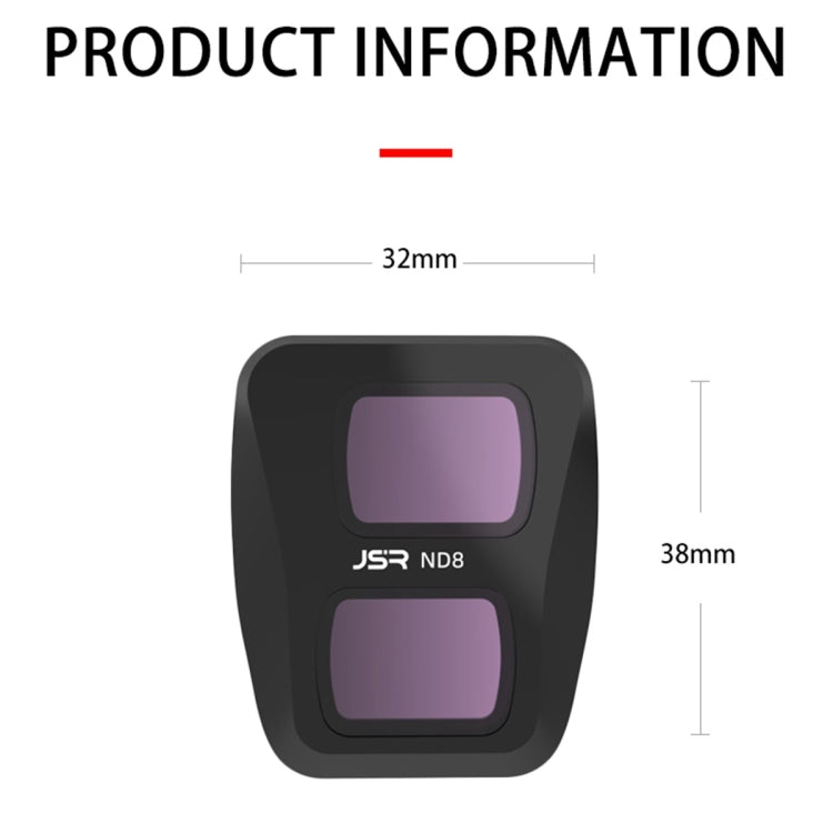 For DJI Air 3 JSR KB Series Drone Lens Filter, Filter:ND256 - Mavic Lens Filter by JSR | Online Shopping South Africa | PMC Jewellery