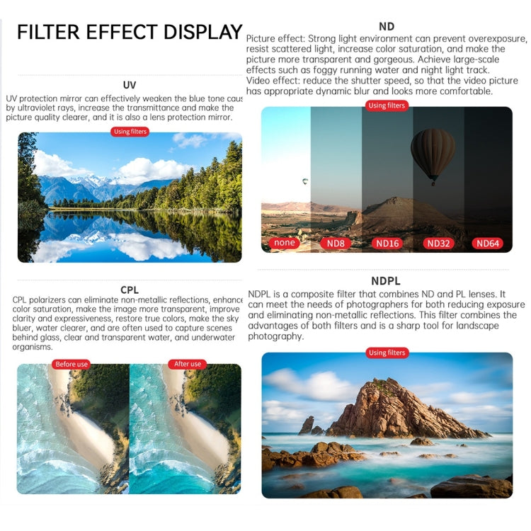 For DJI Air 3 JSR KB Series Drone Lens Filter, Filter:STAR - Lens Filter by JSR | Online Shopping South Africa | PMC TechLife | Buy Now Pay Later Mobicred