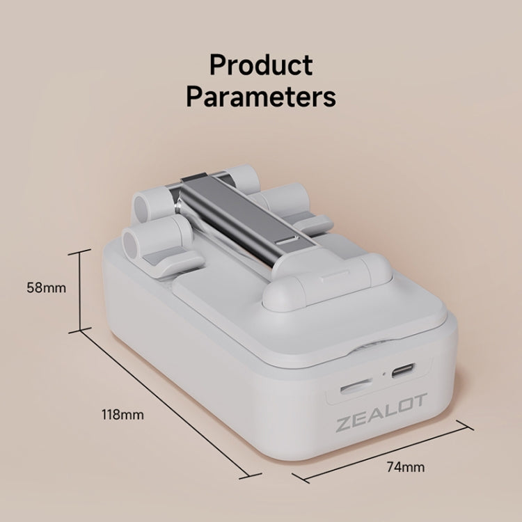 Zealot Z7 2 in 1 Foldable Phone Holder with Wireless Bluetooth Speaker(Black) - free shipping - PMC TechLife - Order now!