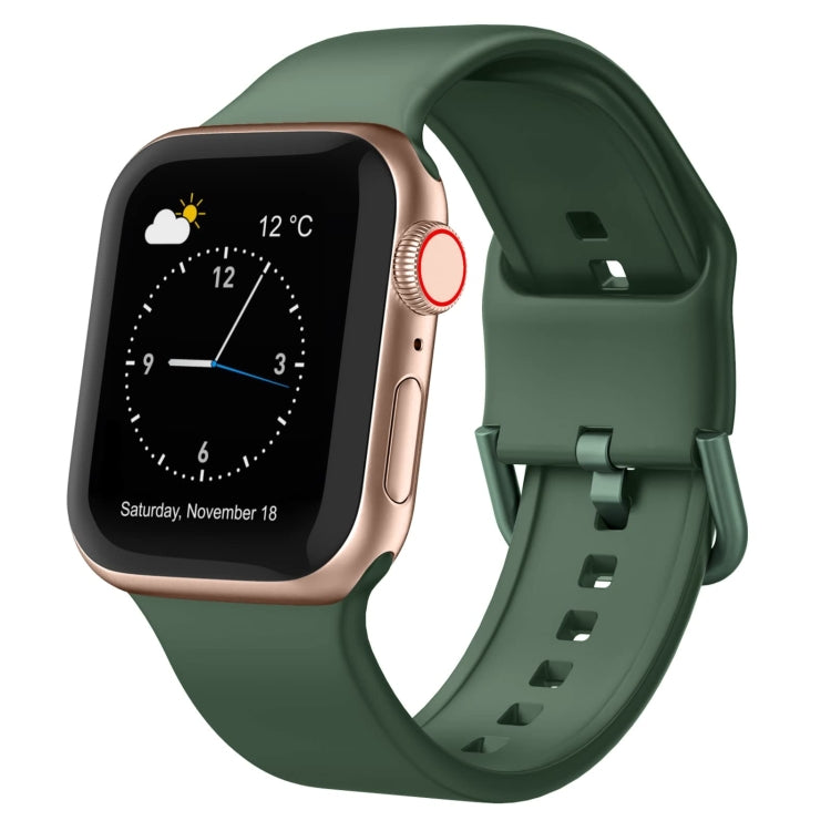For Apple Watch 7 45mm Pin Buckle Silicone Watch Band(Clover) - Watch Bands by PMC TechLife | Online Shopping South Africa | PMC TechLife