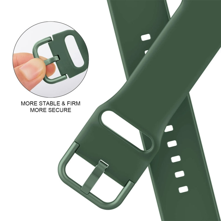 For Apple Watch 7 45mm Pin Buckle Silicone Watch Band(Clover) - Watch Bands by PMC TechLife | Online Shopping South Africa | PMC TechLife