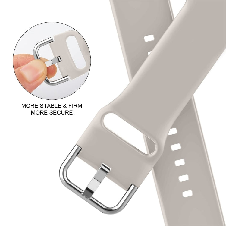 For Apple Watch Series 9 45mm Pin Buckle Silicone Watch Band(Starlight) - free shipping - PMC TechLife - Order now!