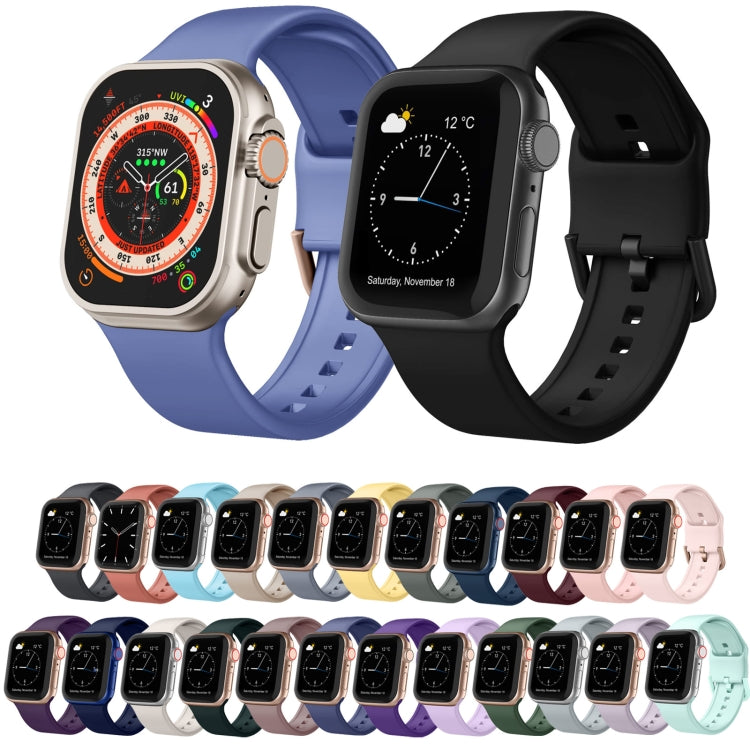 For Apple Watch 6 44mm Pin Buckle Silicone Watch Band(Light Grey) - Watch Bands by PMC TechLife | Online Shopping South Africa | PMC TechLife