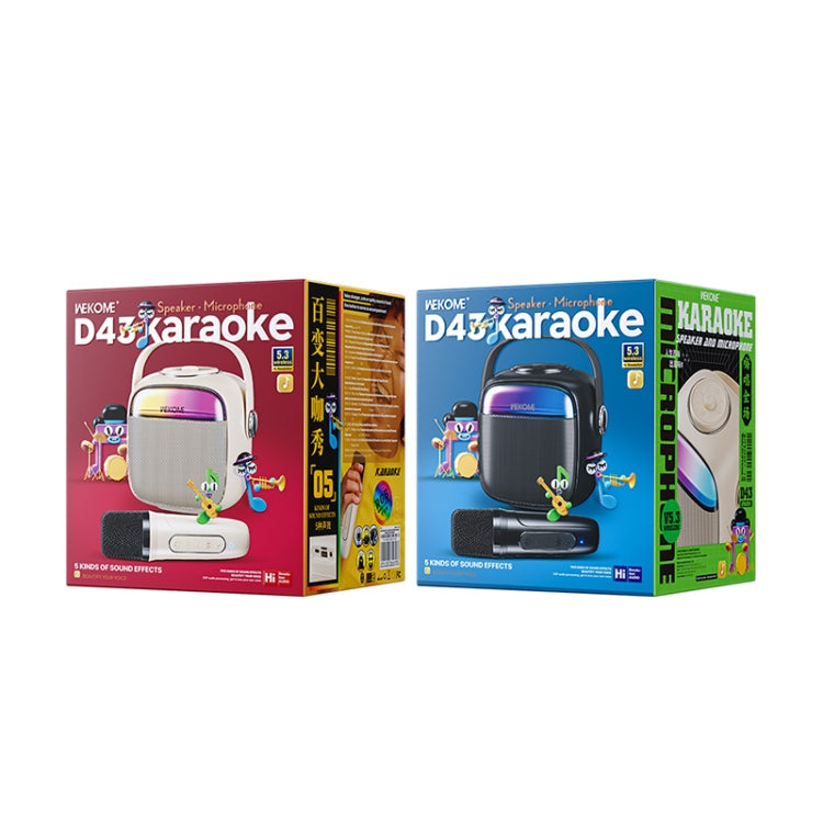 WK D43 Mini Karaoke Bluetooth Speaker(Black) - Microphone by WK | Online Shopping South Africa | PMC Jewellery