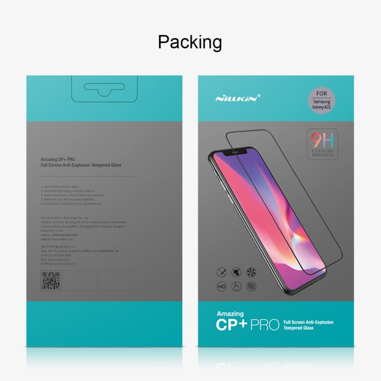 For Samsung Galaxy A21 NILLKIN CP+PRO Explosion-proof Tempered Glass Film - Galaxy Tempered Glass by NILLKIN | Online Shopping South Africa | PMC Jewellery