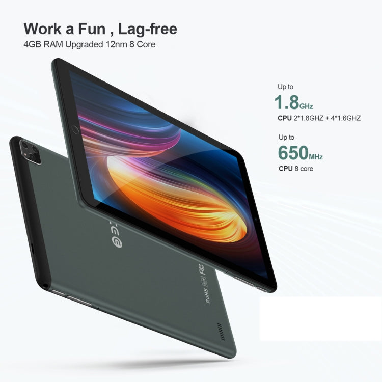 BDF P8 3G Phone Call Tablet PC 8.0 inch, 4GB+64GB, Android 10.0 MTK8321 Octa Core, Support Dual SIM, EU Plug(Silver) - free shipping - PMC TechLife - Order now!