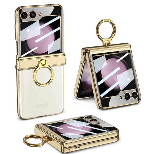 For Samsung Galaxy Z Flip5 GKK Magnetic Folding Phantom Rotary Phone Case with Ring Holder(Champagne Gold) - Galaxy Z Flip5 Cases by GKK | Online Shopping South Africa | PMC Jewellery | Buy Now Pay Later Mobicred