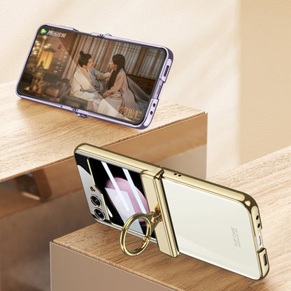 For Samsung Galaxy Z Flip5 GKK Magnetic Folding Phantom Rotary Phone Case with Ring Holder(Champagne Gold) - Galaxy Z Flip5 Cases by GKK | Online Shopping South Africa | PMC Jewellery | Buy Now Pay Later Mobicred