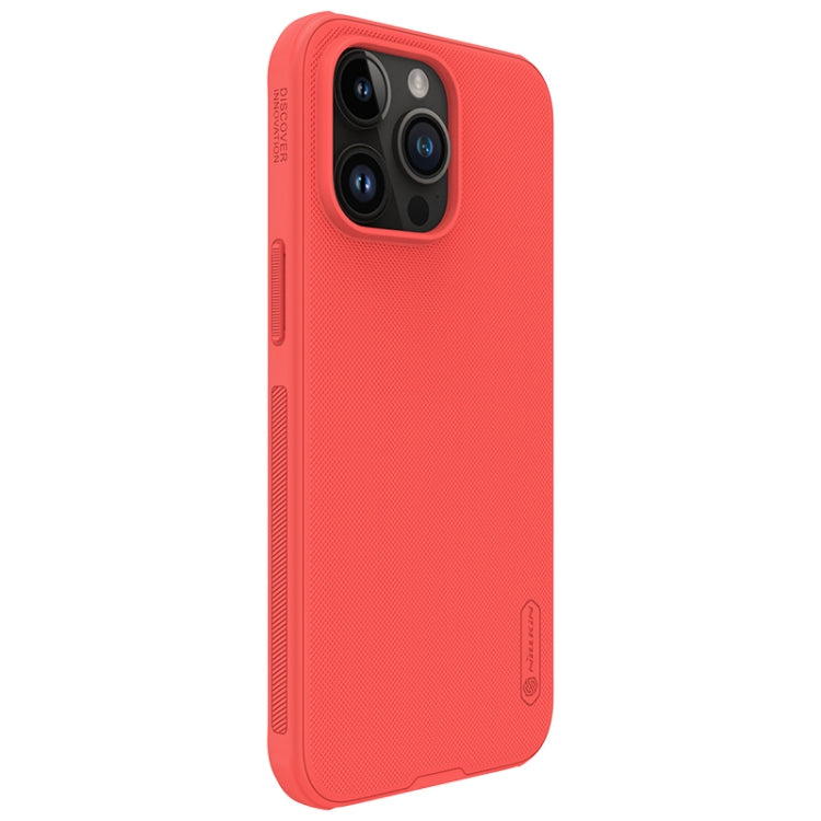 For iPhone 15 Pro Max NILLKIN Frosted Shield Pro PC + TPU Phone Case(Red) - iPhone 15 Pro Max Cases by NILLKIN | Online Shopping South Africa | PMC Jewellery