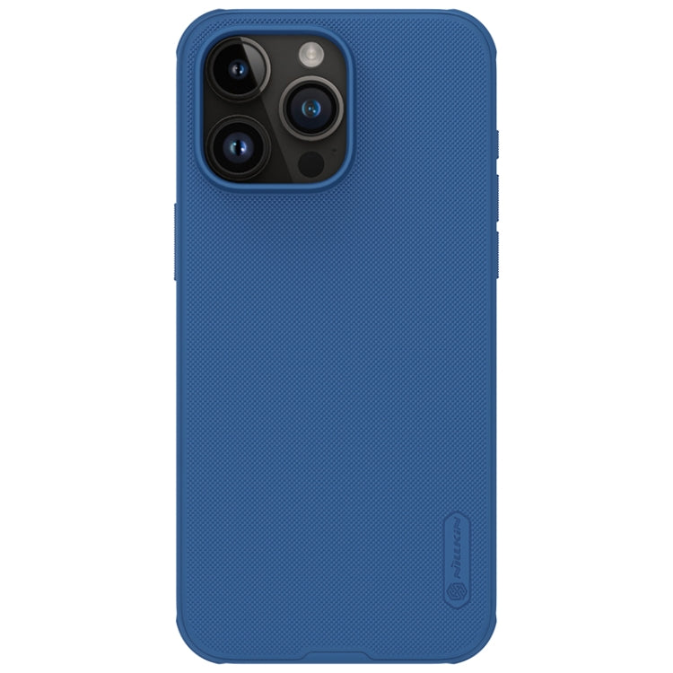 For iPhone 15 Pro Max NILLKIN Frosted Shield Pro PC + TPU Phone Case(Blue) - iPhone 15 Pro Max Cases by NILLKIN | Online Shopping South Africa | PMC Jewellery