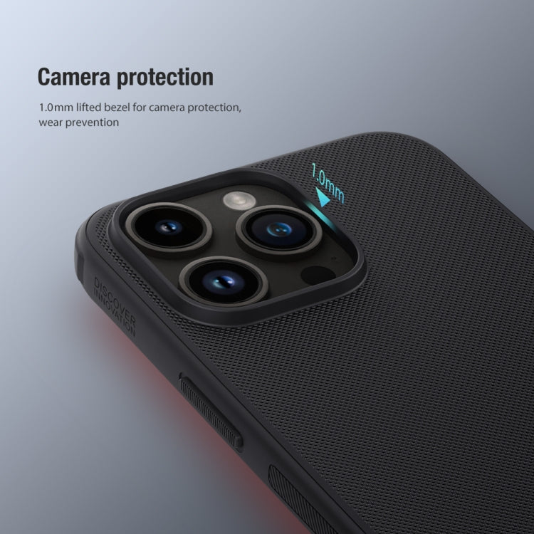 For iPhone 15 Pro Max NILLKIN Frosted Shield Pro PC + TPU Phone Case(Blue) - free shipping - PMC TechLife - Order now!