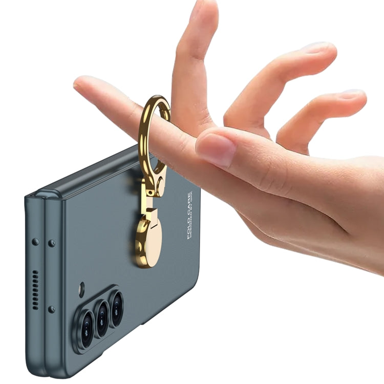 For Samsung Galaxy Z Fold5 GKK Ultra-thin Triaxial Ring Holder PC Phone Case(Grey) - Galaxy Z Fold5 Cases by GKK | Online Shopping South Africa | PMC TechLife | Buy Now Pay Later Mobicred