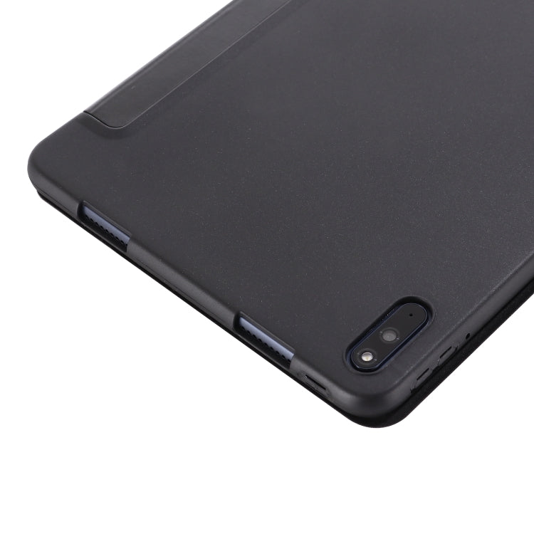 For Huawei Matepad 10.4 GEBEI Shockproof Horizontal Flip Leather Case with Three-folding Holder(Rose Gold) - Huawei by GEBEI | Online Shopping South Africa | PMC TechLife | Buy Now Pay Later Mobicred