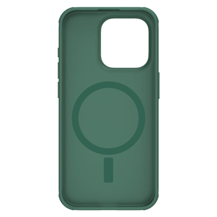For iPhone 15 Pro NILLKIN Frosted Shield Pro Magnetic Magsafe Phone Case(Green) - iPhone 15 Pro Cases by NILLKIN | Online Shopping South Africa | PMC Jewellery