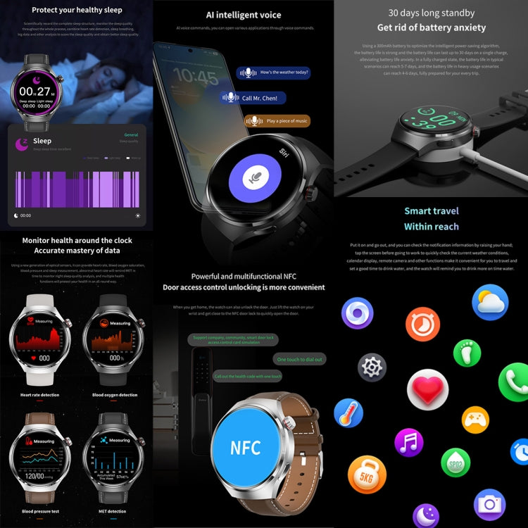 G4 Smart Bracelet 1.53 inch Smart Watch, Support Bluetooth Call / NFC / Heart Rate(Silver) - free shipping - PMC TechLife - Order now!