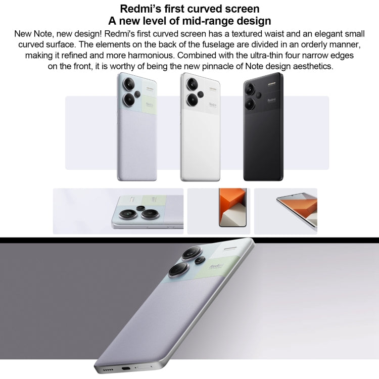 Xiaomi Redmi Note 13 Pro+ 5G, 12GB+512GB,  6.67 inch MIUI 14 Dimensity 7200-Ultra Octa Core 4nm up to 2.8GHz, NFC, Network: 5G(Black) - Xiaomi Redmi by Xiaomi | Online Shopping South Africa | PMC Jewellery