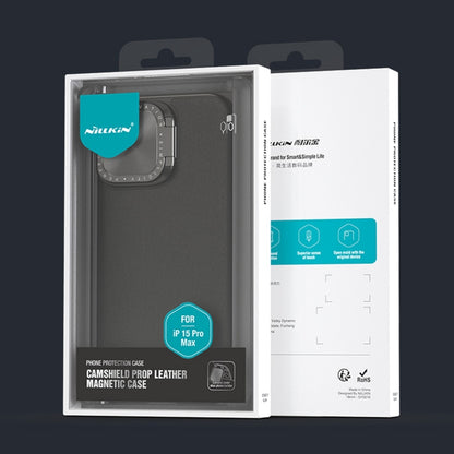 For iPhone 15 Pro Max NILLKIN CamShield Prop Series SagSafe PC + TPU Magnetic Phone Case(Black) - iPhone 15 Pro Max Cases by NILLKIN | Online Shopping South Africa | PMC Jewellery