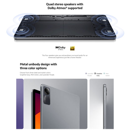 Xiaomi Redmi Pad SE 11 inch, 6GB+128GB, MIUI Pad 14 OS Qualcomm Snapdragon 680 Octa Core, Not Support Google Play(Grey) - Other by Xiaomi | Online Shopping South Africa | PMC Jewellery | Buy Now Pay Later Mobicred