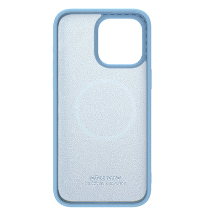 For iPhone 15 Pro NILLKIN CamShield MagSafe Liquid Silicone Phone Case(Sky Blue) - iPhone 15 Pro Cases by NILLKIN | Online Shopping South Africa | PMC Jewellery