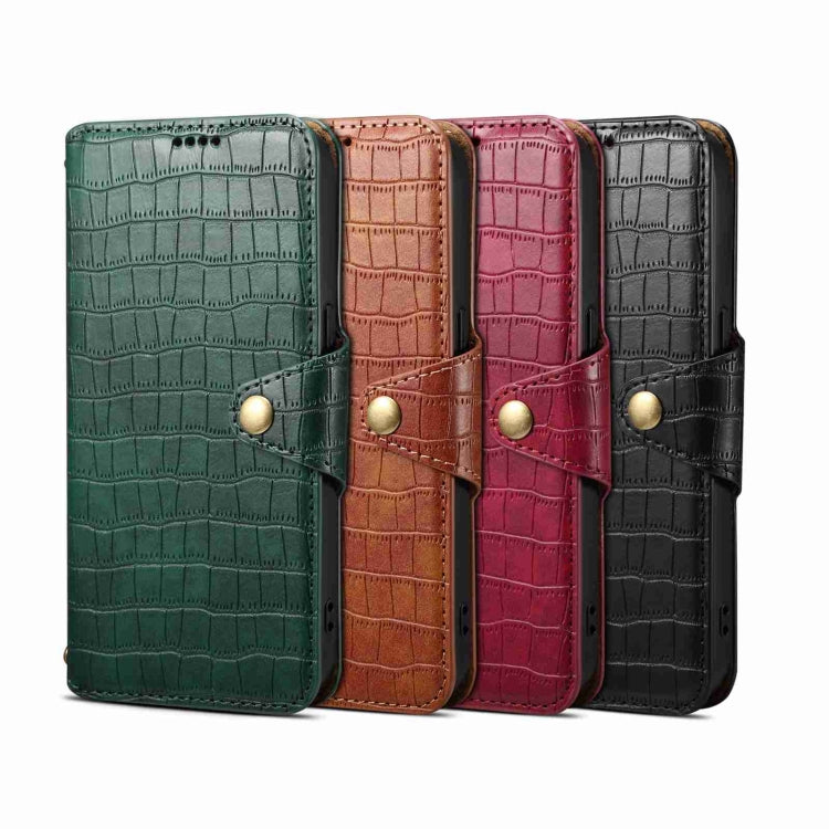 For iPhone 14 Pro Max Denior Crocodile Texture Oil Edge Leather Phone Case(Black) - free shipping - PMC TechLife - Order now!