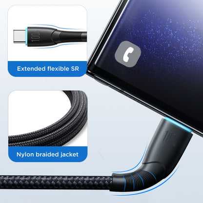 JOYROOM SA32-AC6 Starry Series 100W USB to USB-C / Type-C Fast Charging Data Cable, Length:1m(Black) - USB-C & Type-C Cable by JOYROOM | Online Shopping South Africa | PMC Jewellery