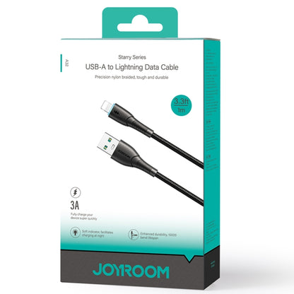 JOYROOM SA32-AL3 Starry Series 3A USB to 8 Pin Fast Charging Data Cable, Length:1m(Black) - Normal Style Cable by JOYROOM | Online Shopping South Africa | PMC Jewellery