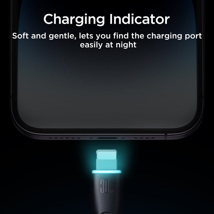 JOYROOM SA32-CL3 Starry Series 30W USB-C / Type-C to 8 Pin Fast Charging Data Cable, Length:1m(Black) - 2 in 1 Cable by JOYROOM | Online Shopping South Africa | PMC TechLife | Buy Now Pay Later Mobicred