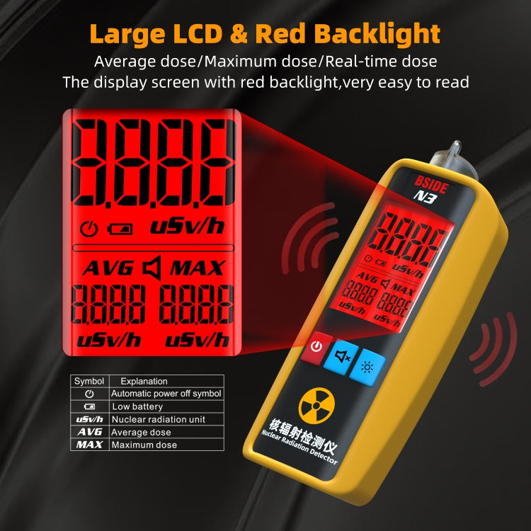 BSIDE N3 Handheld Home Nuclear Radiation Detector - free shipping - PMC TechLife - Order now!