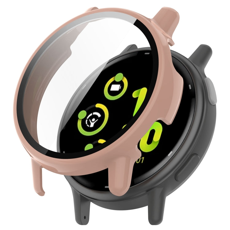 For Garmin vivoactive 5 / Active 5 PC + Tempered Film Integrated Watch Protective Case(Pink) - Watch Cases by PMC TechLife | Online Shopping South Africa | PMC TechLife
