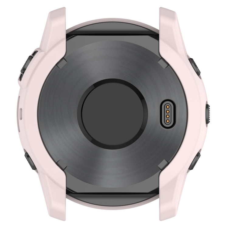 For Garmin Tactix 7 Amoled Armor Hollow TPU Watch Protective Case(Light Pink) - Watch Cases by PMC Jewellery | Online Shopping South Africa | PMC Jewellery