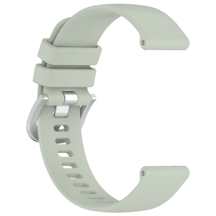 For Garmin Venu 3 Liquid Glossy Silver Buckle Silicone Watch Band(Green) - Watch Bands by PMC TechLife | Online Shopping South Africa | PMC TechLife
