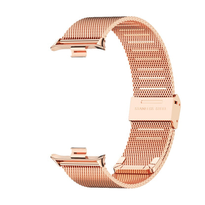 For Xiaomi Mi Band 8 Pro Mijobs Milan Buckle Stainless Steel Watch Band(Rose Gold) - Watch Bands by MIJOBS | Online Shopping South Africa | PMC Jewellery