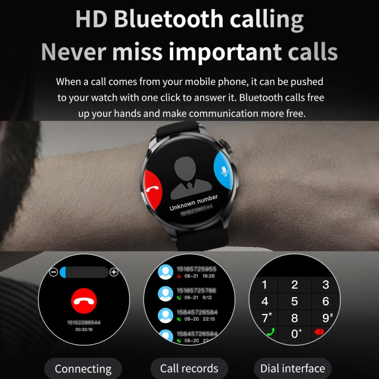 TM05 Pro Smart Bracelet, 1.46 inch Steel Band IP67 Waterproof Smart Watch, Bluetooth Call / Heart Rate / Blood Pressure / Blood Oxygen(Silver) - Smart Watches by PMC TechLife | Online Shopping South Africa | PMC TechLife | Buy Now Pay Later Mobicred