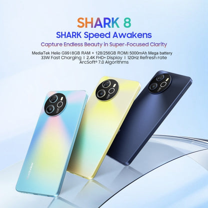 Blackview SHARK 8, 8GB+256GB, Fingerprint Identification, 6.78 inch Android 13 MTK6789 Helio G99 Octa Core up to 2.2GHz, Network: 4G, OTG(Galaxy Blue) - Blackview by Blackview | Online Shopping South Africa | PMC Jewellery | Buy Now Pay Later Mobicred