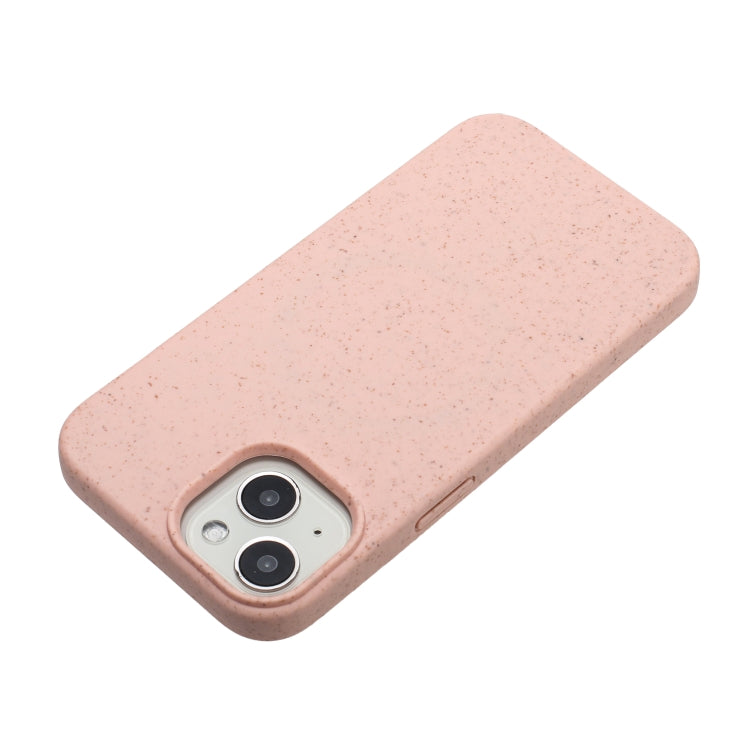 For iPhone 15 Wheat MagSafe Magnetic Straw Material + TPU Phone Case(Pink) - iPhone 15 Cases by PMC TechLife | Online Shopping South Africa | PMC TechLife | Buy Now Pay Later Mobicred