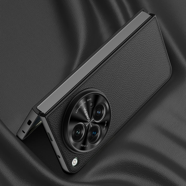 For OPPO Find N3 / OnePlus Open GKK Integrated Ultra-thin Plain Leather Phone Case(Black) - OPPO Cases by GKK | Online Shopping South Africa | PMC TechLife | Buy Now Pay Later Mobicred