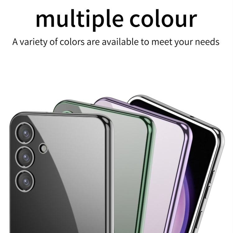 For Samsung Galaxy S24 GKK Plating Transparent TPU Phone Case, Without pen(Green) - Galaxy S24 5G Cases by GKK | Online Shopping South Africa | PMC TechLife | Buy Now Pay Later Mobicred